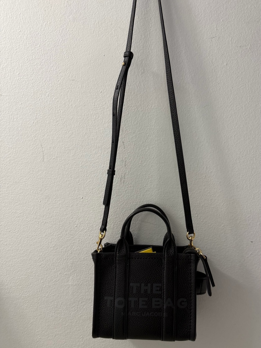 Marc Jacobs Black Pebbled Leather tote bag small